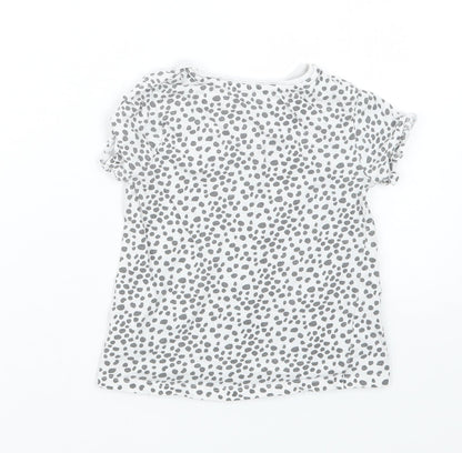 TU Girls Black   Basic T-Shirt Size 3-4 Years