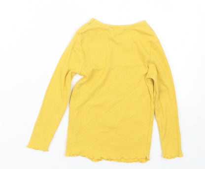 George Girls Yellow   Basic T-Shirt Size 2-3 Years
