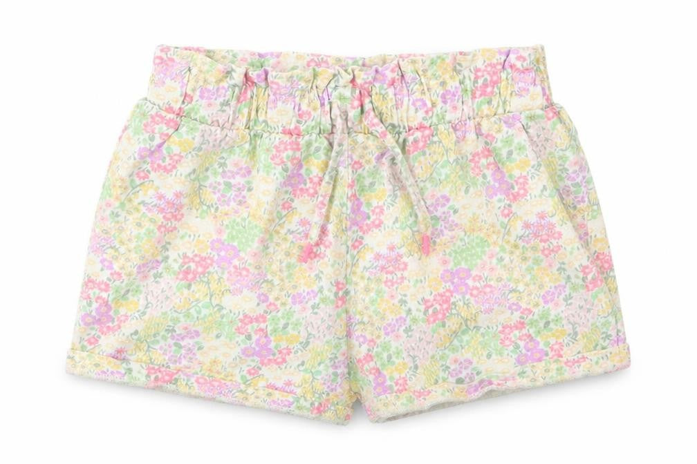 Next Girls Purple Floral  Boyfriend Shorts Size 6 Years