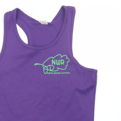 Awdis Womens Purple   Basic Tank Size M