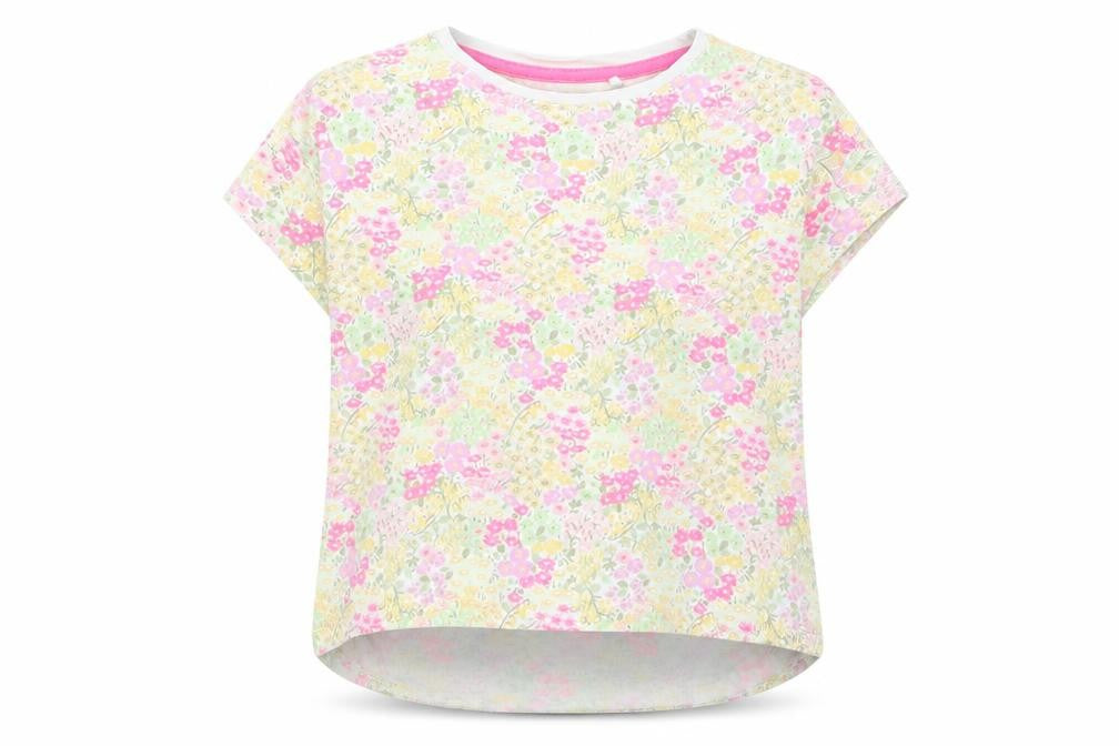 Next Girls Purple Floral  Basic T-Shirt Size 6 Years