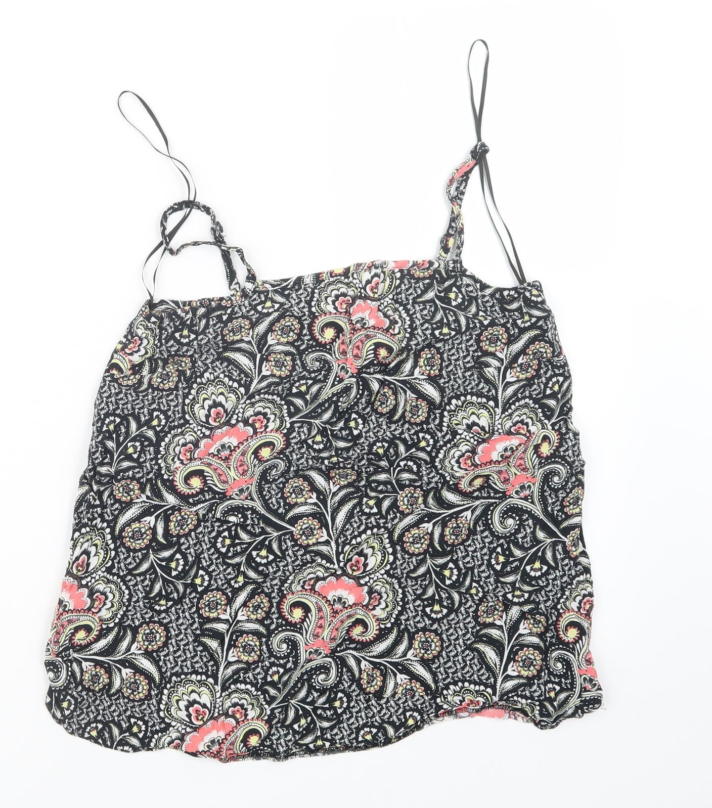 F&F Womens Black Geometric  Basic Tank Size 10