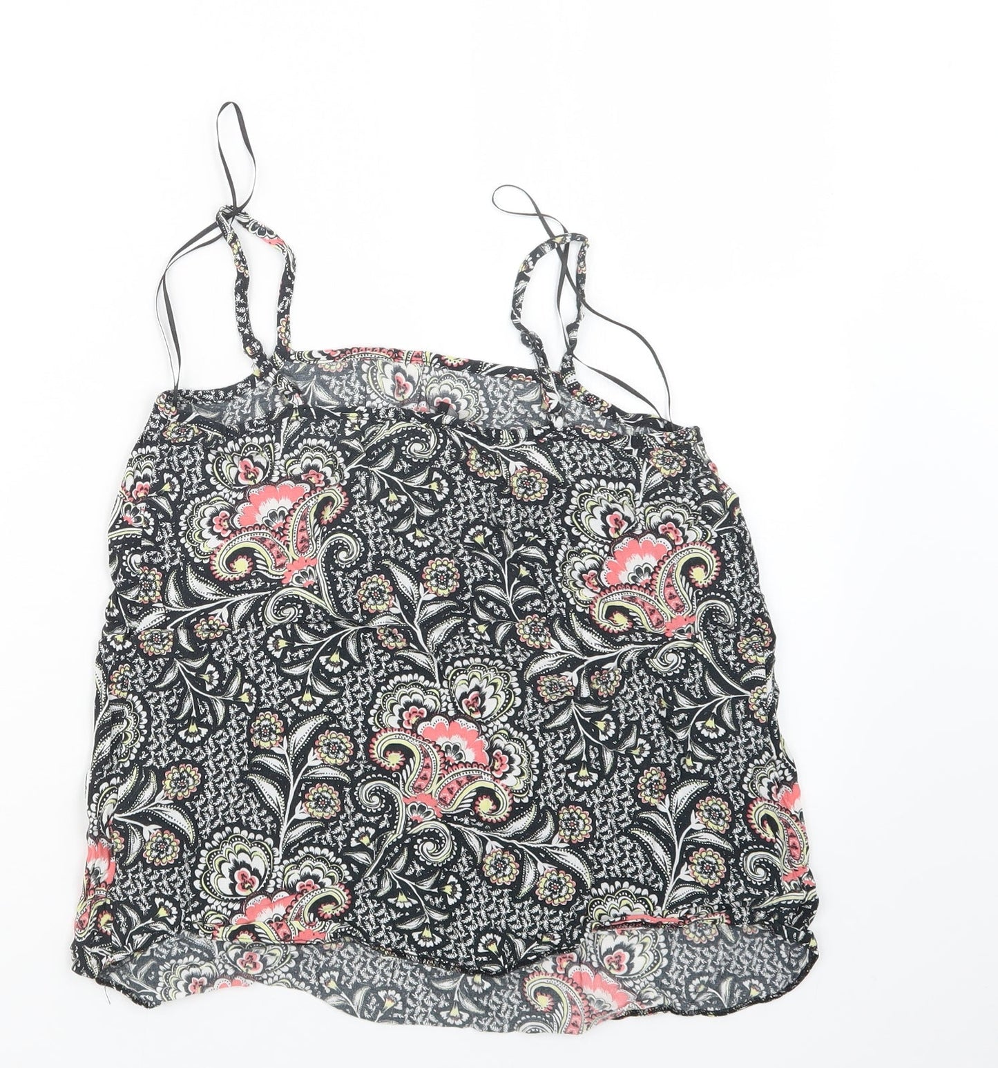 F&F Womens Black Geometric  Basic Tank Size 10