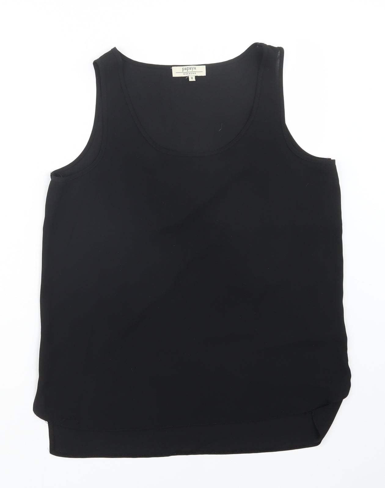 Papaya Womens Black   Basic Tank Size 8