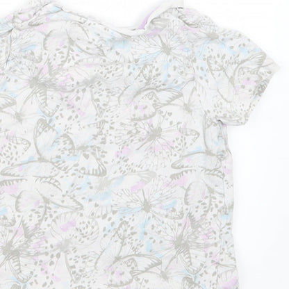 TU Girls White Geometric  Top Pyjama Top Size 3-4 Years