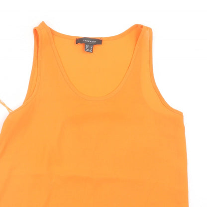 Primark Womens Orange   Basic Tank Size 8