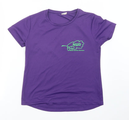 Awdis Womens Purple   Basic T-Shirt Size M