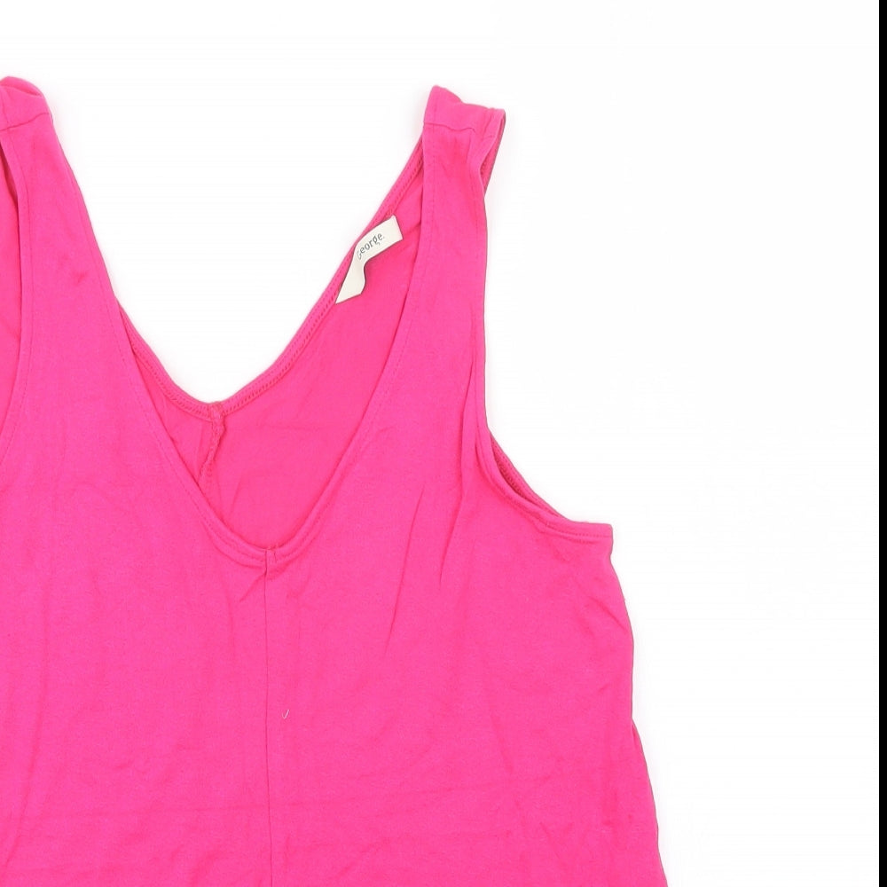 George Womens Pink   Basic Tank Size 8