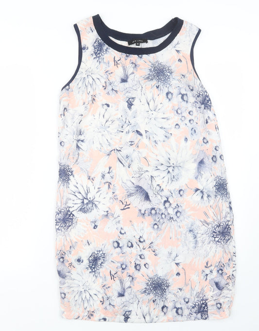New Look Womens Blue Floral  Mini  Size 10