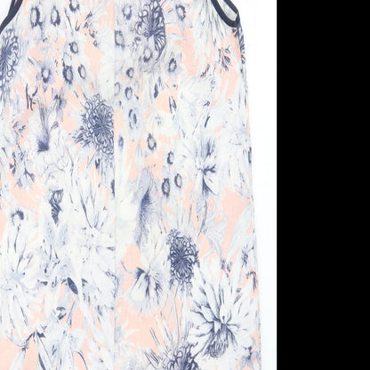 New Look Womens Blue Floral  Mini  Size 10