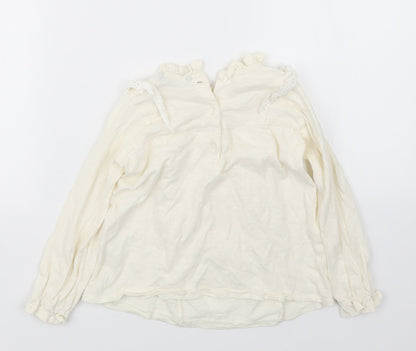 George Girls Ivory   Basic T-Shirt Size 2-3 Years
