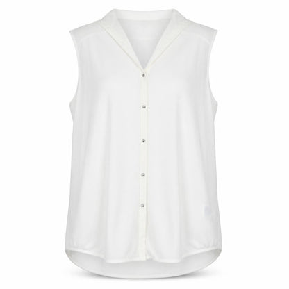 Womens UK Size M H&M White Basic Button-Up