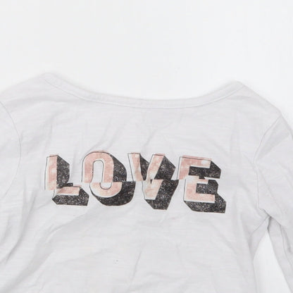 TU Girls White   Basic T-Shirt Size 3 Years