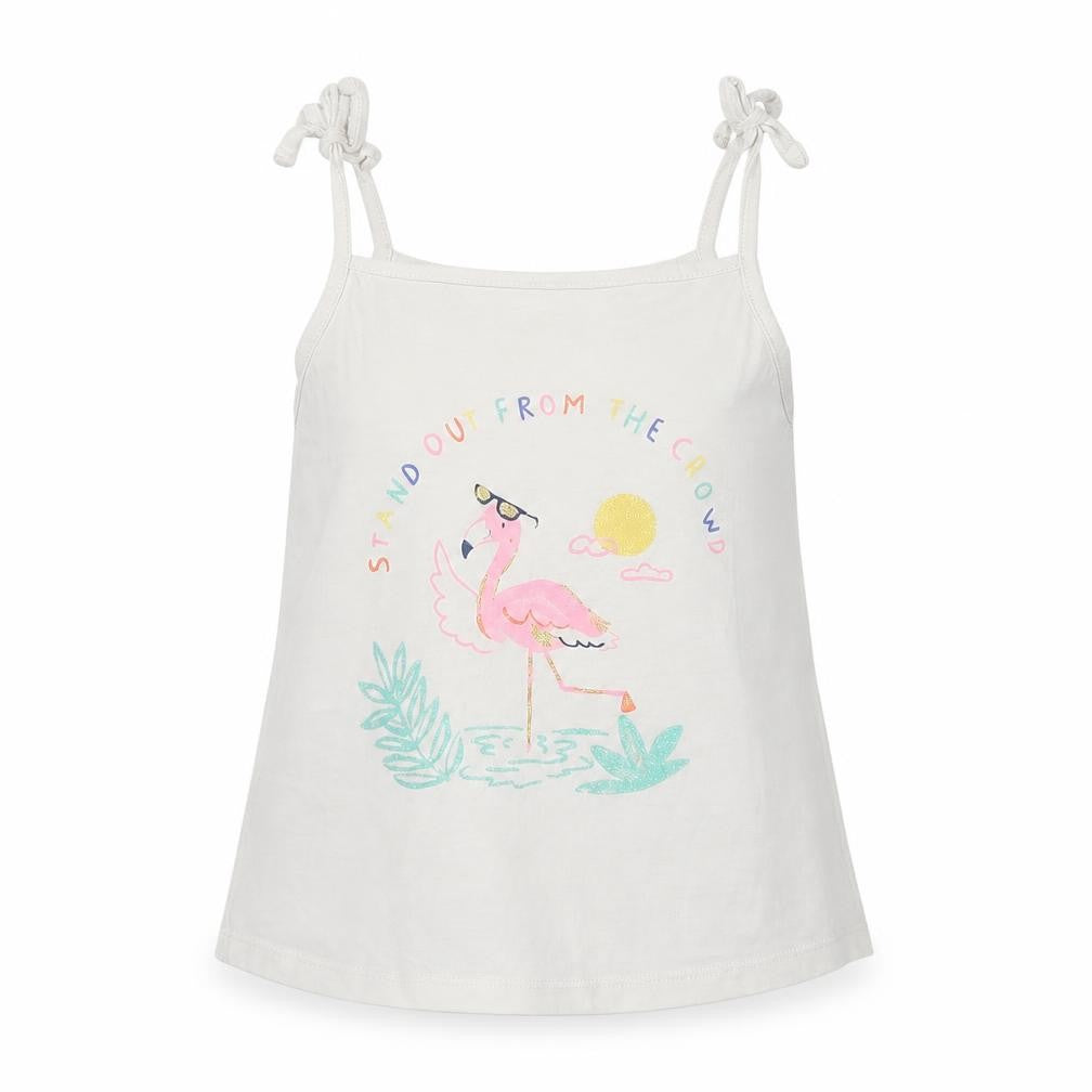 Marks and Spencer Girls White   Basic Tank Size 5-6 Years