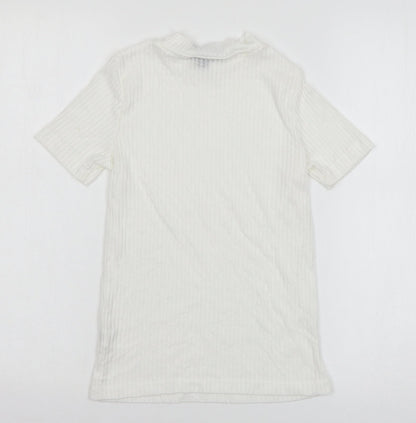 Atmosphere Womens White  Jersey Basic T-Shirt Size 8