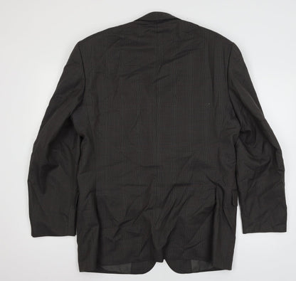 House of Fra Mens Grey Check  Jacket Suit Jacket Size L