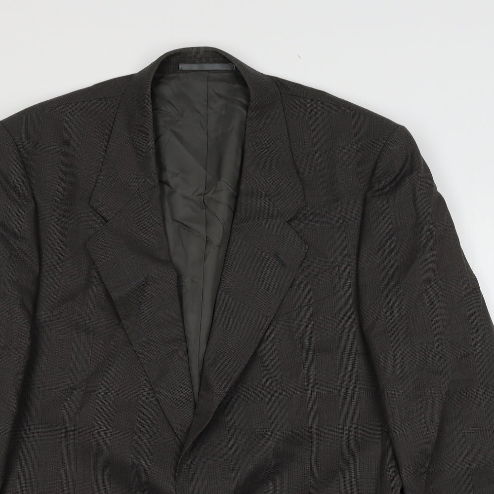 House of Fra Mens Grey Check  Jacket Suit Jacket Size L