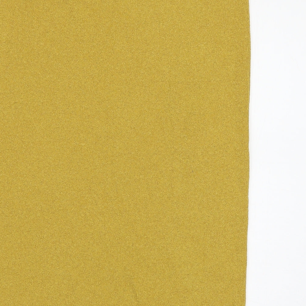 Marks and Spencer Womens Yellow  Knit Straight & Pencil Skirt Size XL