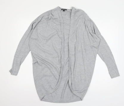 Womens UK Size S Warehouse Grey Cardigan Jumper