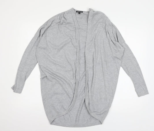 Womens UK Size S Warehouse Grey Cardigan Jumper