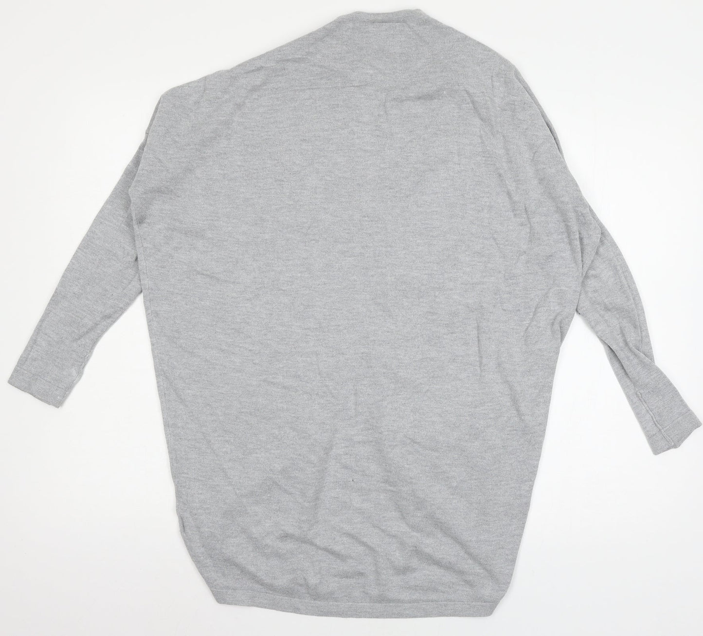 Womens UK Size S Warehouse Grey Cardigan Jumper