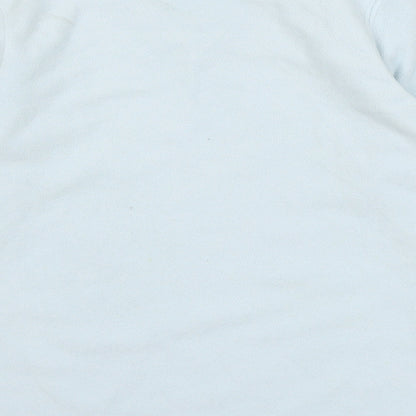 George Womens Blue Solid Fleece Top Pyjama Top Size M