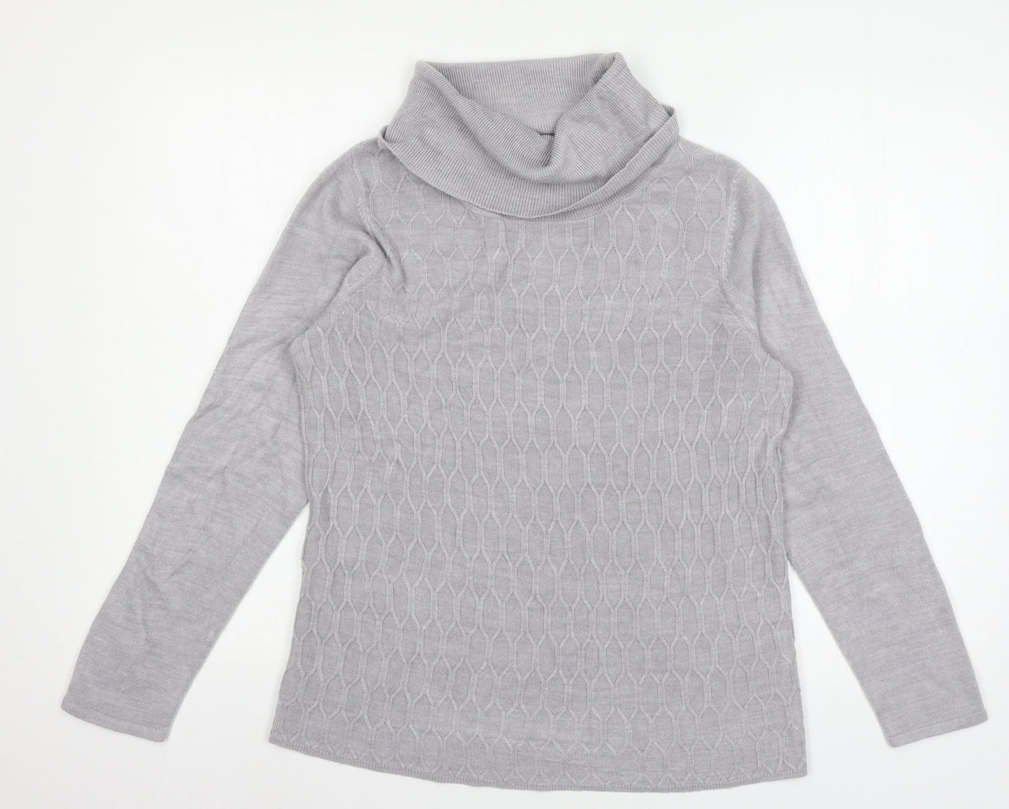 Womens UK Size 12 Bonmar Grey Pullover Jumper