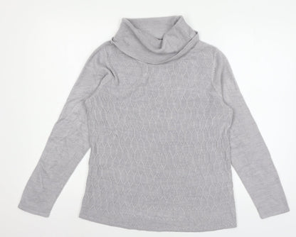 Womens UK Size 12 Bonmar Grey Pullover Jumper