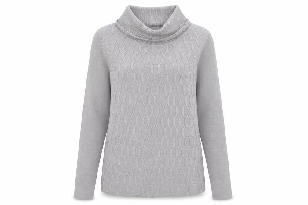 Womens UK Size 12 Bonmar Grey Pullover Jumper
