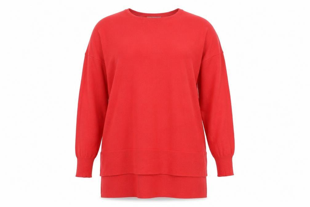 Womens UK Size M Peacocks Red Pullover Jumper
