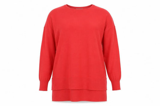 Womens UK Size M Peacocks Red Pullover Jumper
