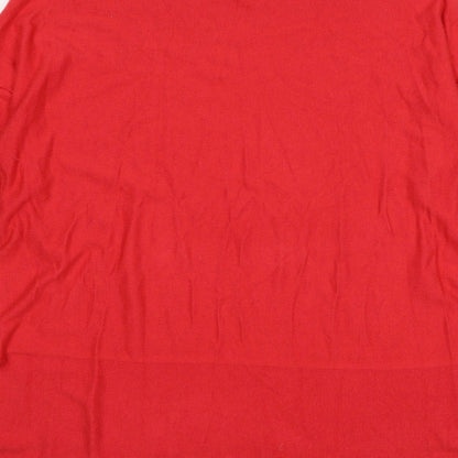 Womens UK Size M Peacocks Red Pullover Jumper