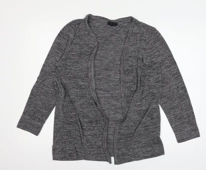 Free/quent Womens Grey  Knit Cardigan Jumper Size M