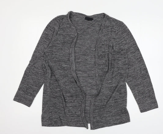Free/quent Womens Grey  Knit Cardigan Jumper Size M