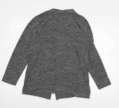 Free/quent Womens Grey  Knit Cardigan Jumper Size M