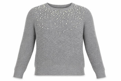 Womens UK Size 8 Nine Grey Pullover Jumper