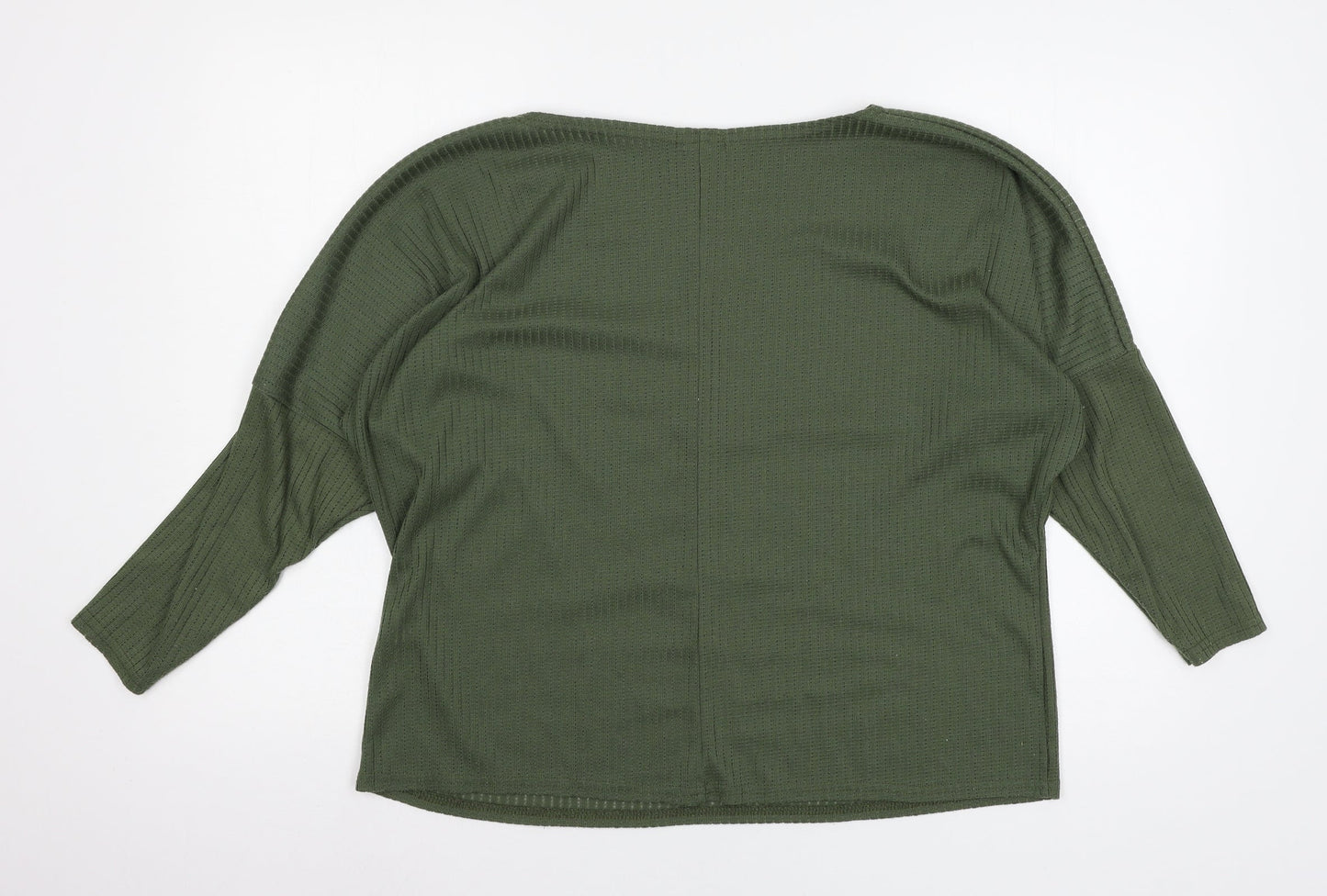 Boohoo Womens Green  Jersey Pullover Jumper Size 12