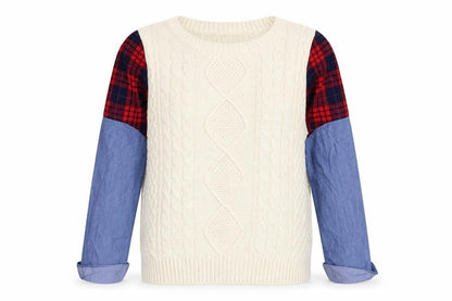 Noisy May Womens Ivory  Knit Pullover Jumper Size 8