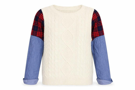 Noisy may Womens Ivory  Knit Pullover Jumper Size 8