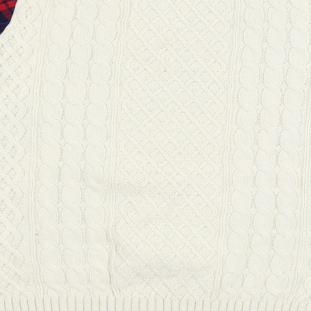 Noisy may Womens Ivory  Knit Pullover Jumper Size 8