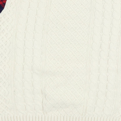 Noisy may Womens Ivory  Knit Pullover Jumper Size 8