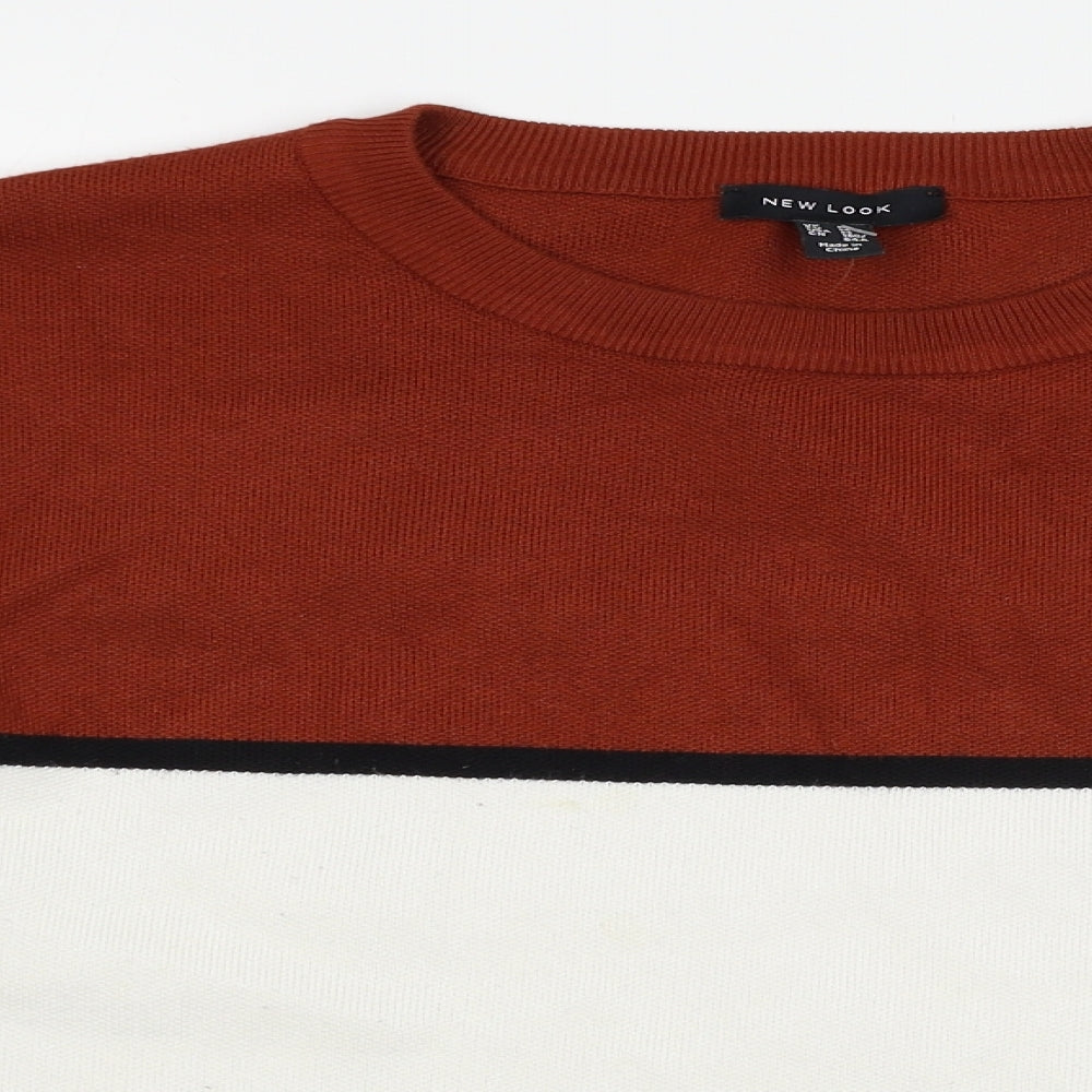 Womens UK Size M New Look Brown Pullover Jumper