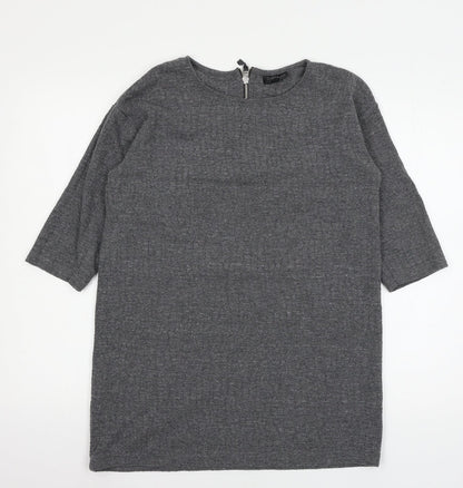 Womens UK Size 10 Topshop Grey Pullover Jumper