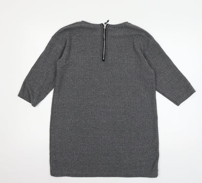 Womens UK Size 10 Topshop Grey Pullover Jumper