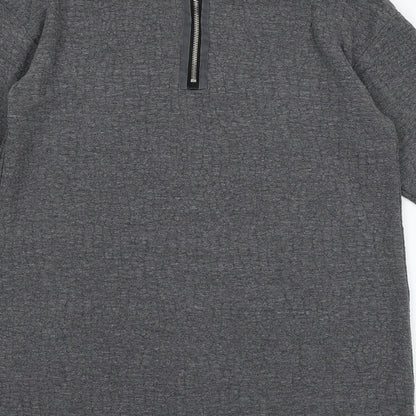 Womens UK Size 10 Topshop Grey Pullover Jumper
