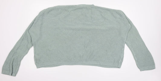 Womens UK Size XL Peacocks Green Pullover Jumper