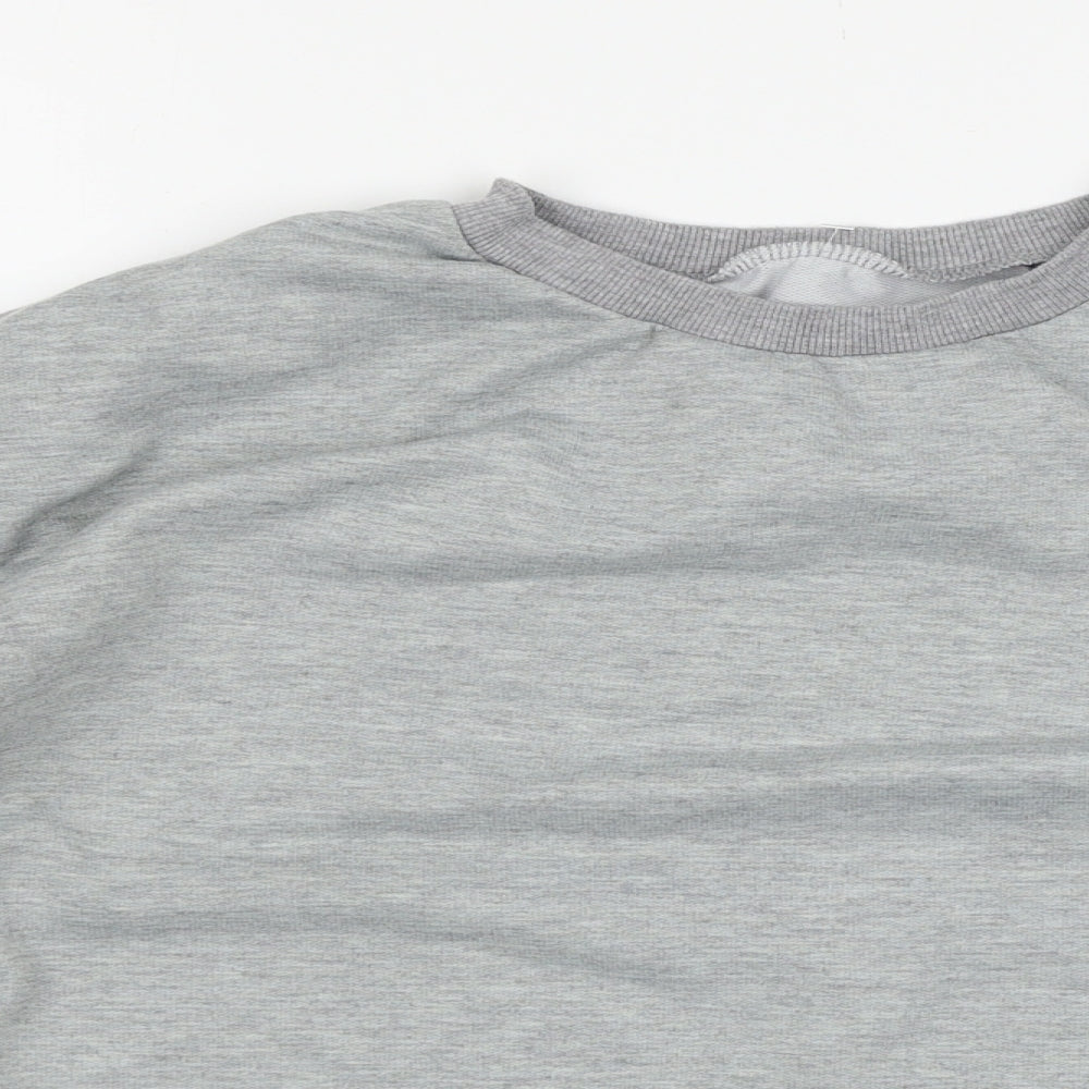 Preworn Womens Grey  Jersey Pullover Sweatshirt Size M  - O-ring detail