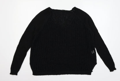 Womens UK Size 8 River Island Black Pullover Jumper