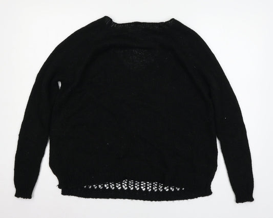 Womens UK Size 8 River Island Black Pullover Jumper
