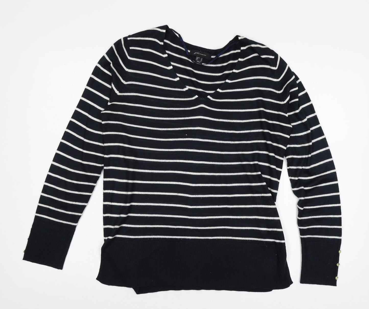 Womens UK Size 12 Atmosphere Blue Pullover Jumper